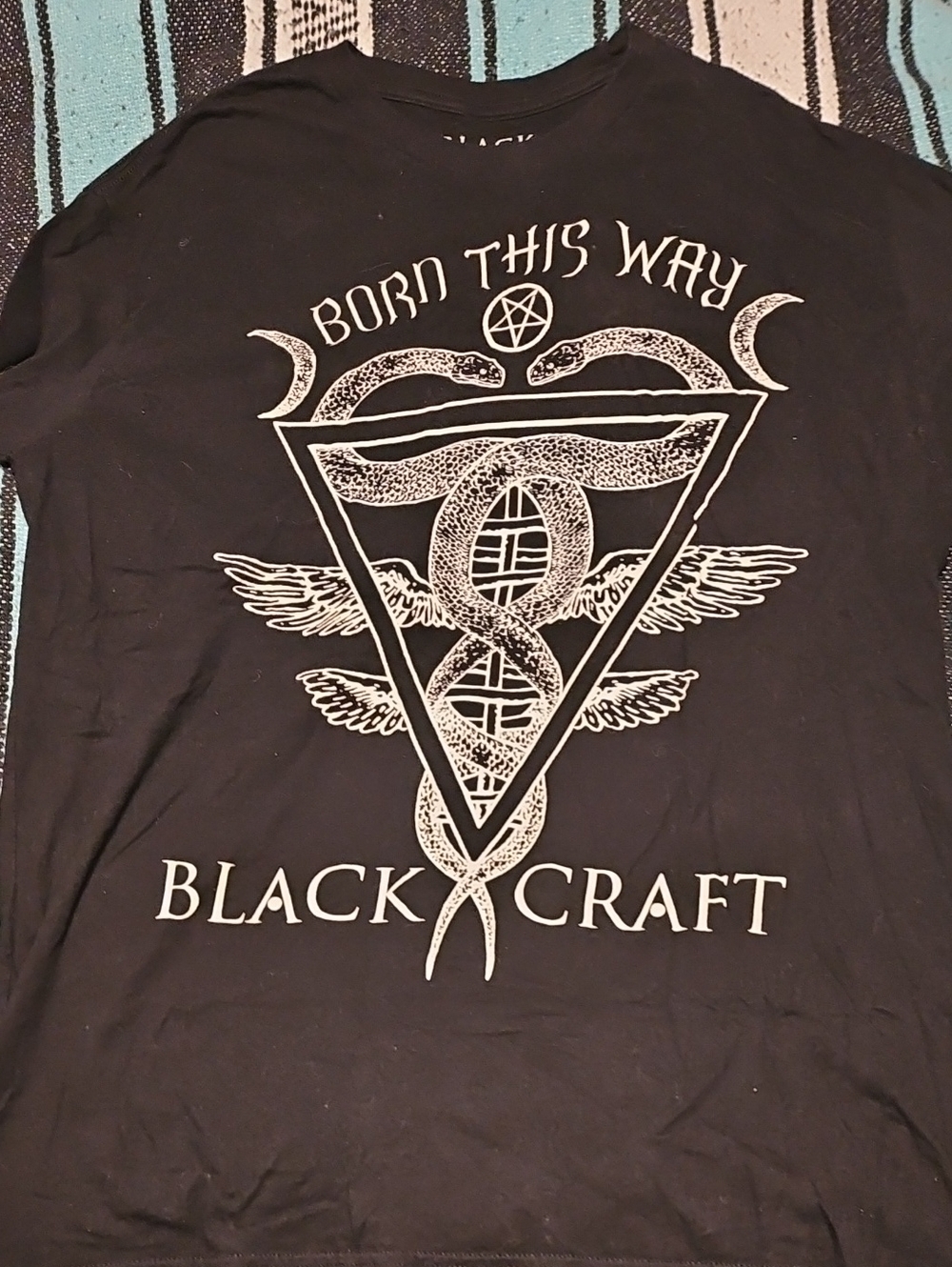 Black 'Born This Way' Graphic Tee by Blackcraft